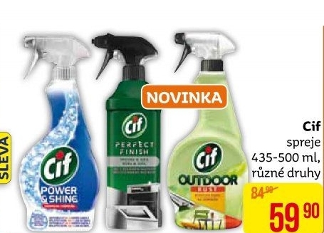 Čističe ve spreji Cif