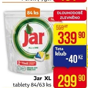 Kapsle do myčky Jar