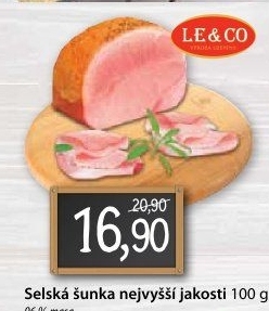 Šunka selská nejvyšší jakosti LE&amp