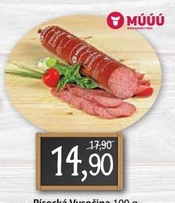 Salám Vysočina písecká Maso uzeniny Písek