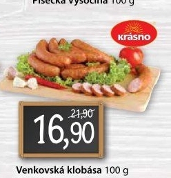 Venkovská klobása Krásno