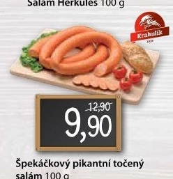 Salám špekáčkový pikantní točený Krahulík