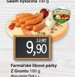 Párky farmářské libové Z Gruntu
