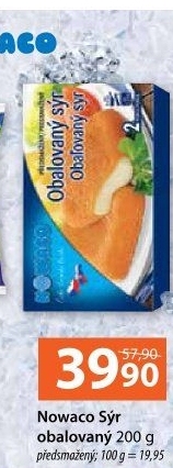 Sýr obalovaný mražený Nowaco