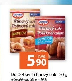 Třtinový cukr Dr. Oetker
