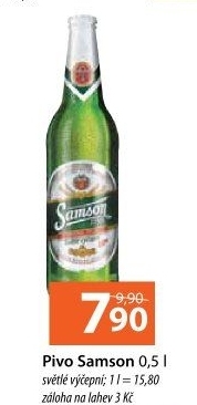 Pivo světlé výčepní 10° Samson