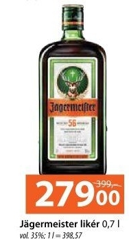 Bylinný likér Jägermeister