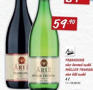 Víno Frankovka Árie