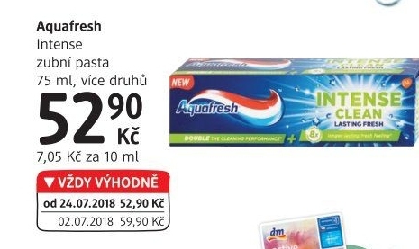 Pasta na zuby Intense Aquafresh