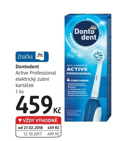 Elektrický zubní kartáček Profesional Active DontoDent