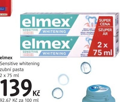 Pasta na zuby Sensitive Whitening Elmex
