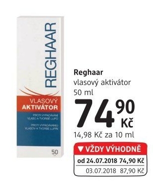 Vlasová voda Vlasový aktivátor Reghaar