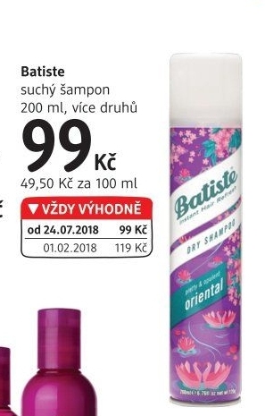 Šampon suchý Batiste