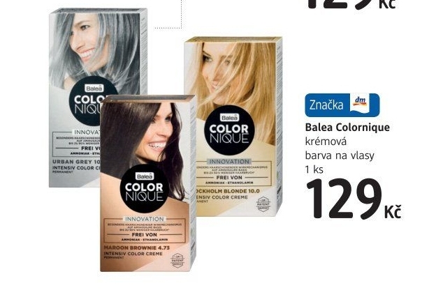 Krémová barva na vlasy Colornique Balea