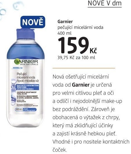 Micelární voda Garnier