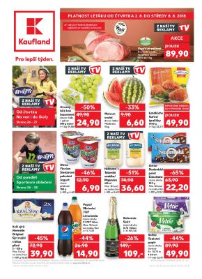 akční leták Kaufland 2.8.2018-8.8.2018