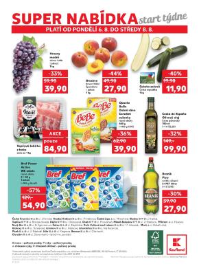 akční leták Kaufland 2.8.2018-8.8.2018