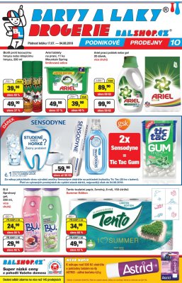 akční leták Barvy a laky drogerie 17.7.2018-4.8.2018