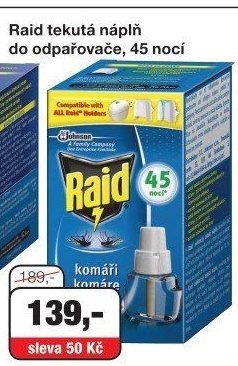 RAID NÁPLŇ