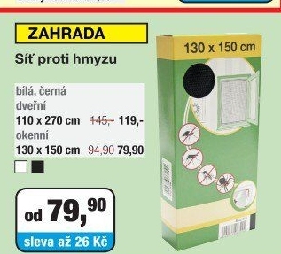 SÍŤ PROTI HMYZU