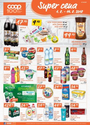 akční leták COOP 1.8.2018-7.8.2018