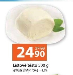 Těsto listové