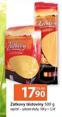 Těstoviny vaječné Zátkovy