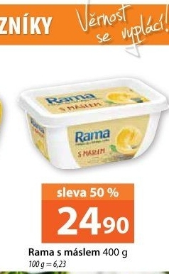 Margarín s máslem Rama