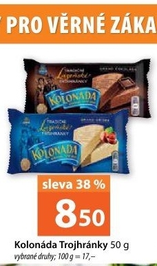 Oplatky trojhránky Kolonáda Opavia