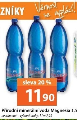 Přírodní voda Magnesia