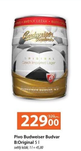 Pivo světlý ležák B: Original Budweiser Budvar - soudek