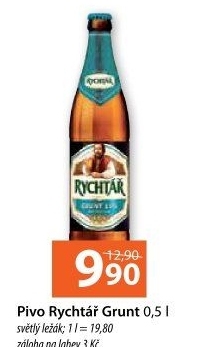 Pivo světlý ležák 11° Grunt Rychtář