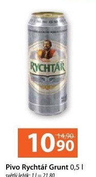 Pivo světlý ležák 11° Grunt Rychtář