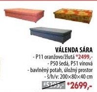 Válenda SÁRA s úložným prostorem P11