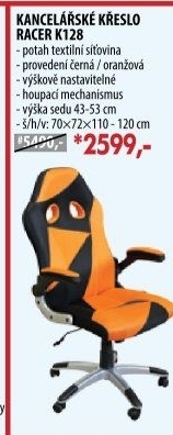 Kancelářské křeslo RACER ORANGE