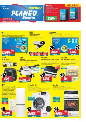 akční leták Planeo Elektro 1.8.2018-7.8.2018