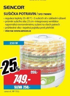 SFD 790WH Sušička potravinSENCOR