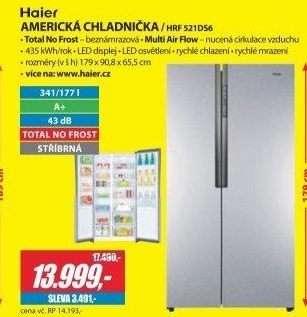 HRF 521DS6 SBS CHLADNIČKAHAIER