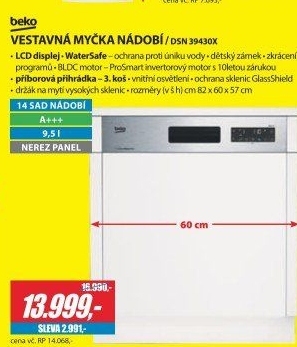DSN 39430X MYČKA 60CM VEST.BEKO