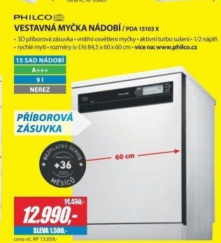 PDA 15103 X myčka nerezPHILCO