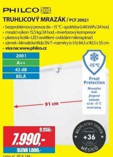 PCF 2002 i pultový mrazákPHILCO