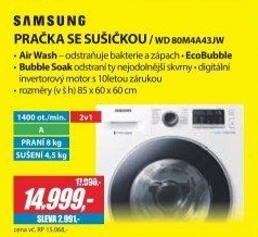WD 80M4A43JW PRAČKA SE SUŠIČKOU SAMSUNG