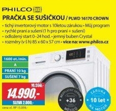 PLWD 16170 Crown prač.se sušič.PHILCO