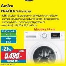 PPF 61223W PRAČKA PŘEDEM PL.AMICA
