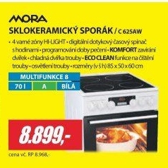 C 625AW SPORÁK SKLOKERAMICKÝMORA