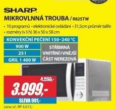 R 82STW MIKROVLNNÁ TROUBASHARP