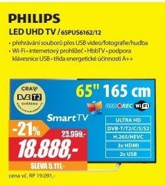 65PUS6162/12 Ultra HD LED TVPHILIPS