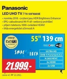 TX 55FX603E LED ULTRA HD TVPANASONIC