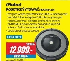 ROOMBA 866 ROBOTICKÝ VYSAVAČ IROBOT