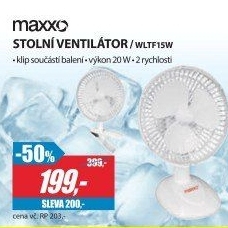 WLTF15W STOLNÍ VENTILÁTORMAXXO